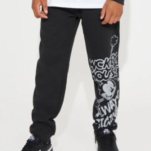 Boys Black Mickey Mouse 2pc Hoodie Jogger Set - Picture 3 of 3